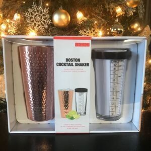 Boston Cocktail Shaker - Hammered Copper